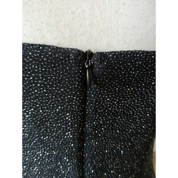 VTG 90s Dave & Johnny Maxi Dress Glitter   Rhinestone Straps 5/6 Formal Evening - Picture 8 of 16